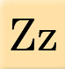 Alphabet missing Zz