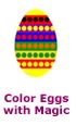 Decorate eggs with magic